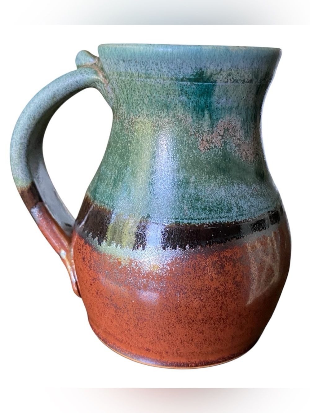 Goertzen Art Pottery Goshen Indiana Coffee Mug Cup Handmade USA Natural Beauty